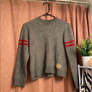 Wool/cotton blend sweater